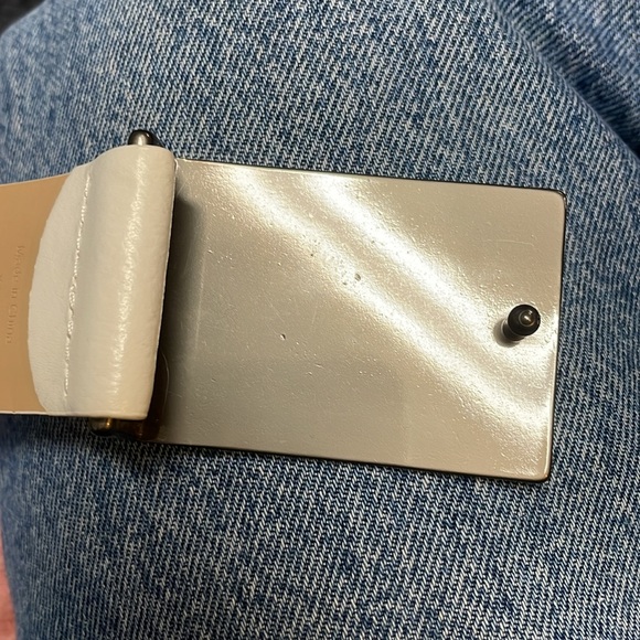 Callaway leather belt with silver buckle - Picture 3 of 4